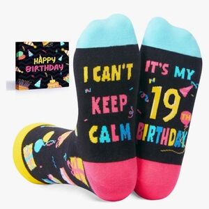 Happy Birthday Im 19 Socks